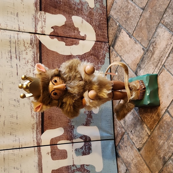 Vintage Steinbach German Handmade Wooden Lion Jungle King Nutcracker IOB Tag - Picture 1 of 8